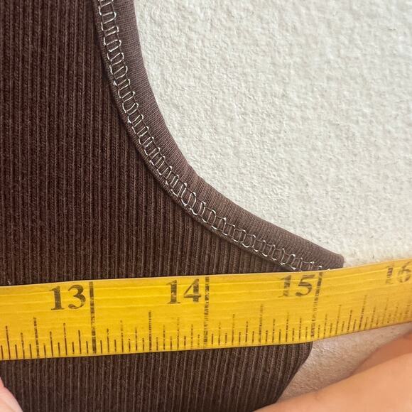 Vintage Y2K Brown Lace Trim Tank Top Women’s Small 2000s Cami Fairy Grunge - Picture 8 of 8